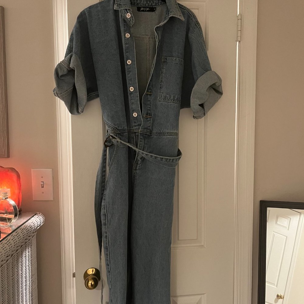 Denim Boiler Suit View 5
